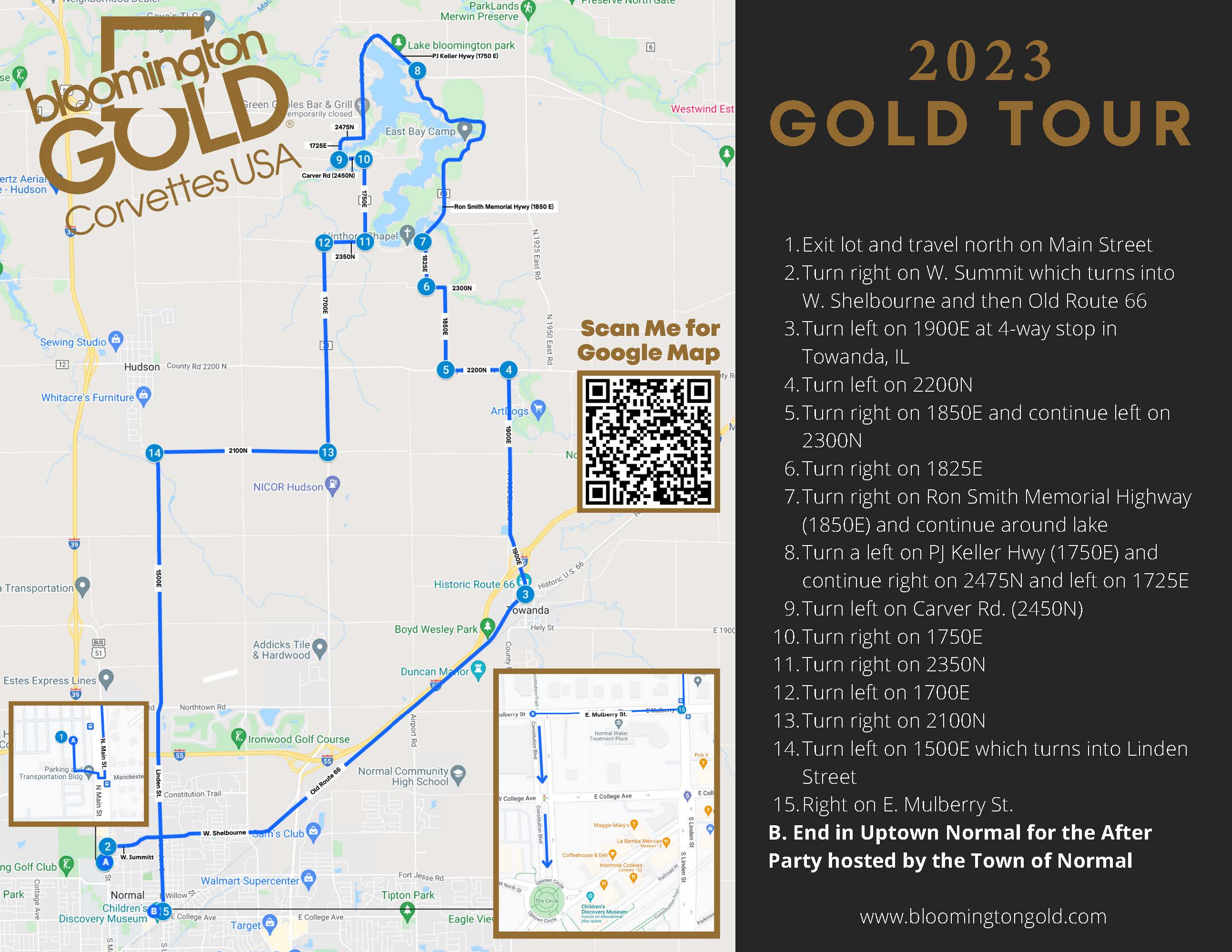 2023 Road Tour Map